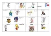 English Worksheet: JOBS AND PEOPLE CARDS: PICTIONARY GAME