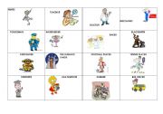 English worksheet: JOBS AND PEOPLE CARDS: PICTIONARY GAME