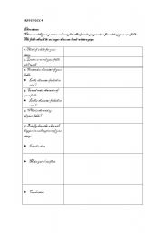 English Worksheet: Writing your own fable