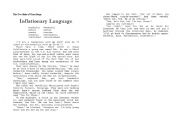 English worksheet: Victor Borge - Inflationary Language