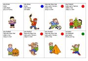 English Worksheet: Card game-part 2