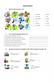 English worksheet: SPORTS