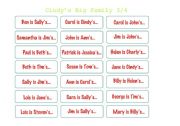 English worksheet: Cindys Big Family 3
