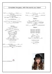 English worksheet: Get Back - Demi Lovato - song Exercise