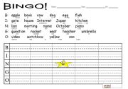 English worksheet: Starting out bingo