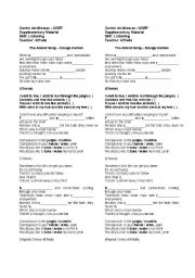 English Worksheet: The Animal Song