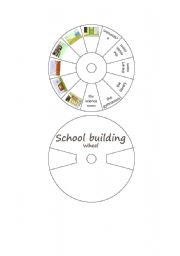 English Worksheet: school building wheel