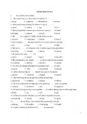 English Worksheet: Grammar & Vocabulary Pratice