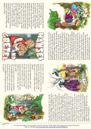 English Worksheet: Hansel and Gretel (Story Mini Book)