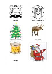 English Worksheet: Christmas objects