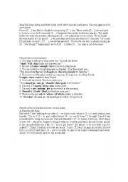 English Worksheet: verb tenses
