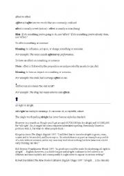 English Worksheet: confusing words