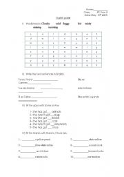 English Worksheet: english guide