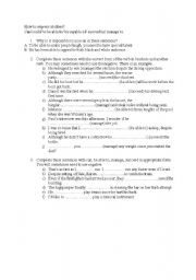 English worksheet: Abilities