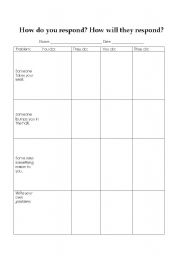 English Worksheet: How do you respond?