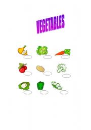 English worksheet: Vegetables