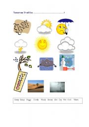 English Worksheet: Weathers
