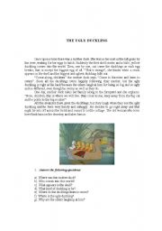 English Worksheet: The ugly duckling