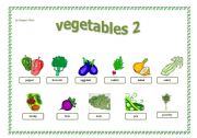English worksheet: vegetables 2