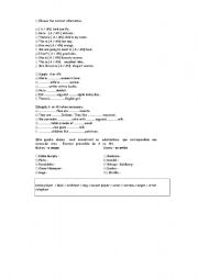 English worksheet: articles 