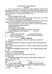 English worksheet: a bad plan 