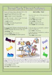 English Worksheet: Present Simple X Present Continuous