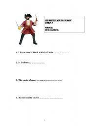 English worksheet: Reading profile