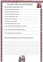 English worksheet: PASSIVE VOICE (Jack the Ripper)