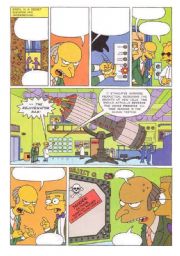 English Worksheet: Make Your Own Simpsons Comic (Part Two)