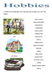 English worksheet: Hobbies