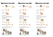 English Worksheet: head shoulders knees and toes
