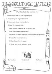 Classroom Rules (Editable)