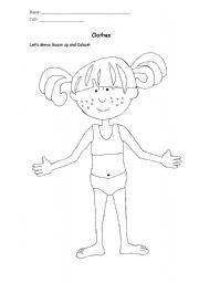 Dress me up - ESL worksheet by SamKorez