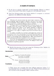 English Worksheet: Contrast essay
