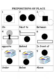 English Worksheet: Prepositions of place (1st part - 5 pages)