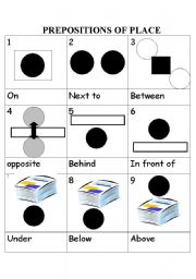 Prepositions of place (1st part - 5 pages)