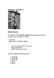 English worksheet: looking for....