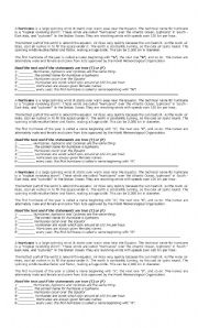 English Worksheet: Reading