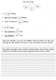 English Worksheet: the verb 