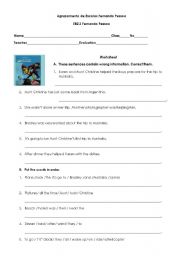 English Worksheet: Worksheet