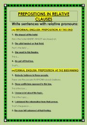 PREPOSITIONS IN RELATIVE CLAUSES