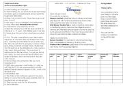 English Worksheet: Talking about theme parks 1/2