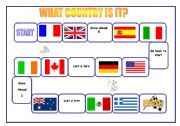 English Worksheet: What country is it?