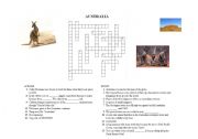 Crosswords on AUSTRALIA (Version 2/3) with ANSWER KEYS