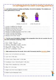 English Worksheet: Comparatives and Superlatives 