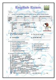 English Worksheet: Modal verb can