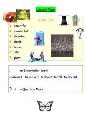 English Worksheet: South Korea Elementary School Curriculum - Grade 5 - Lesson 4