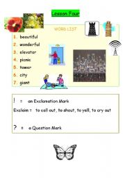 English worksheet: South Korea Elementary School Curriculum - Grade 5 - Lesson 4