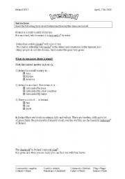 English worksheet: facts about Ireland