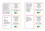 English Worksheet: RECIPE CARDS